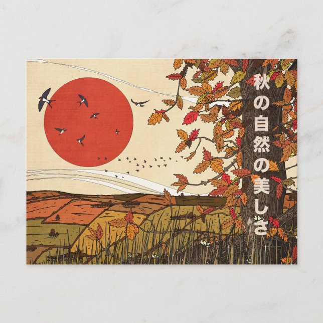 The Beautiful Landscape in Fall Postcard (Front)