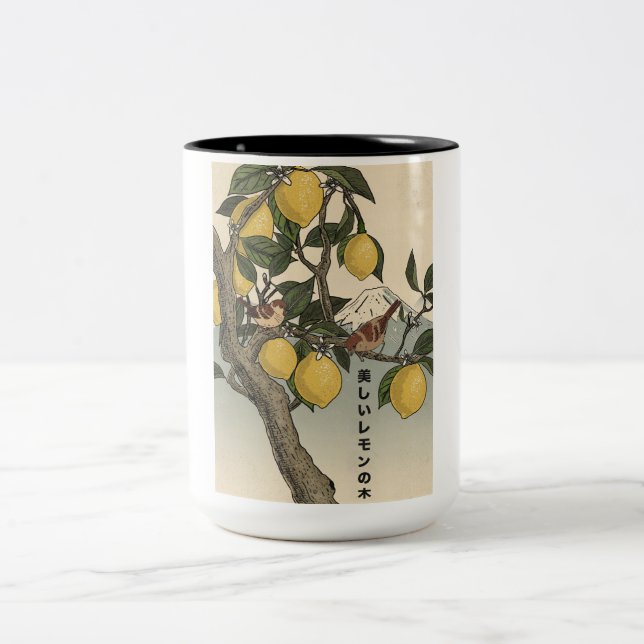 The Beautiful Lemon Tree Two-Tone Coffee Mug (Center)