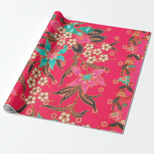 The beautiful of art Malaysian and Indonesian Bati Wrapping Paper