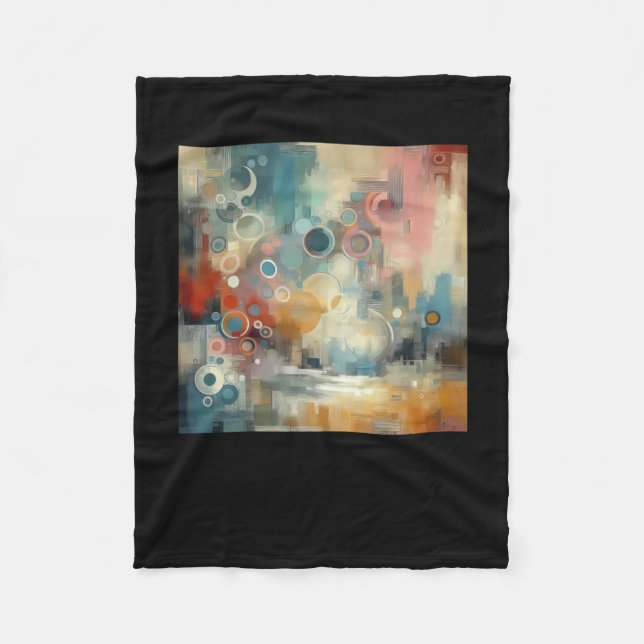 The Beautiful Pattern Style Sticker  Fleece Blanket (Front)
