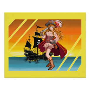 The beautiful pirate. poster