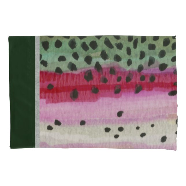 The Beautiful Rainbow Trout, Decor Pillowcase (Front)