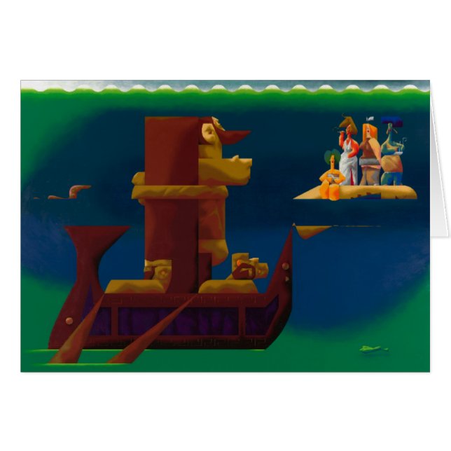 the beautiful song  -blank card (Front Horizontal)