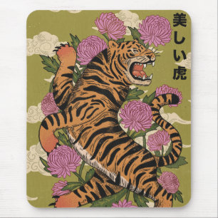 The Beautiful tiger Mouse Pad