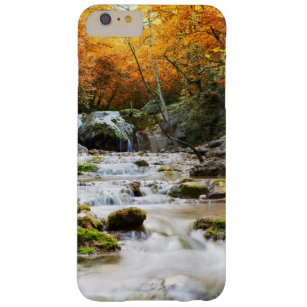 The beautiful waterfall in forest, autumn barely there iPhone 6 plus case