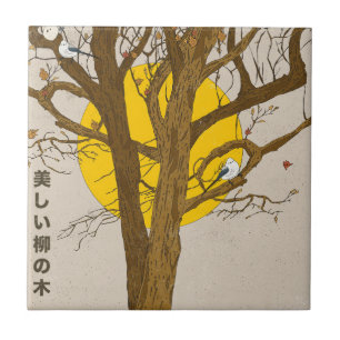 The Beautiful Willow Tree Ceramic Tile
