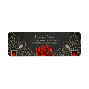The beauty and richness of love return address label