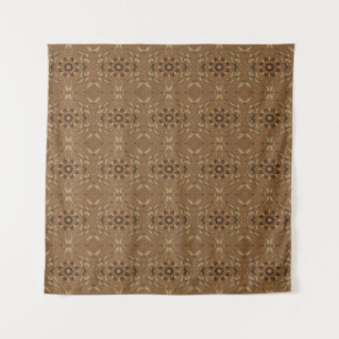 The beauty flower motifs on Kawung batik design wi Tapestry