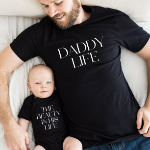 The Beauty in His Life Father's Day Matching Baby Bodysuit