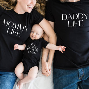 The Beauty in Their Lives Family Matching Black Baby Bodysuit