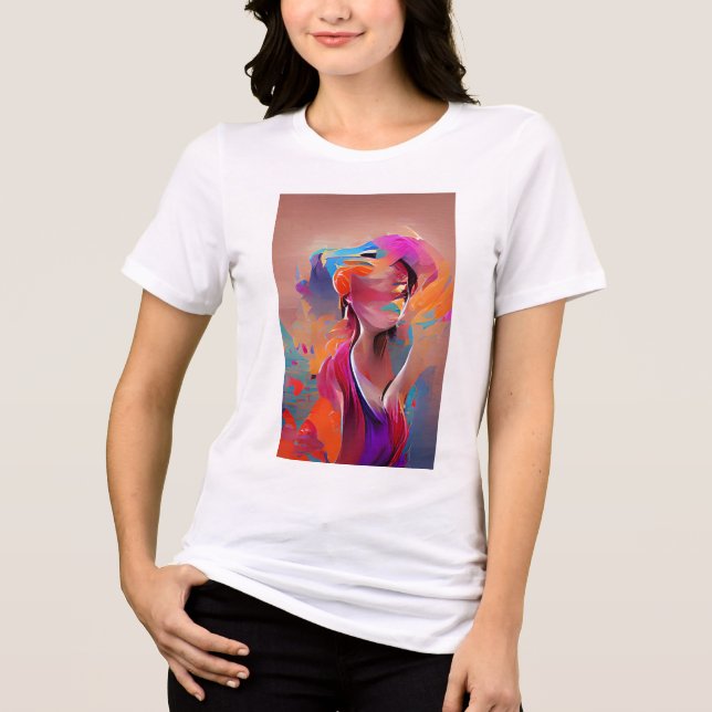 the beauty inside Tri-Blend shirt (Front)