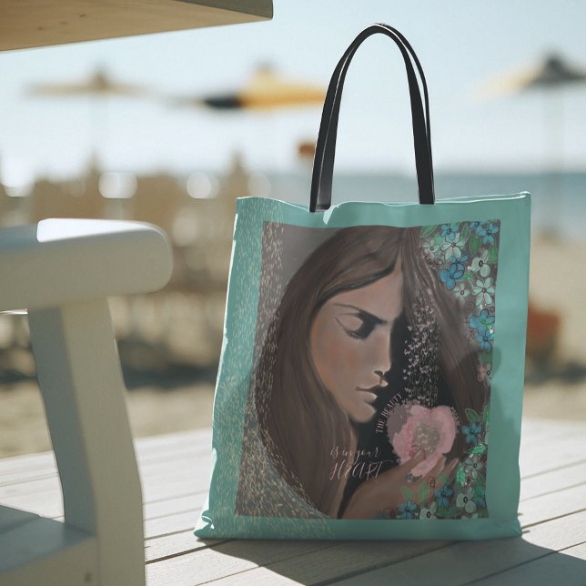 The Beauty is in your  HEART Tote Bag (The Beauty is in your HEART Tote Bag)