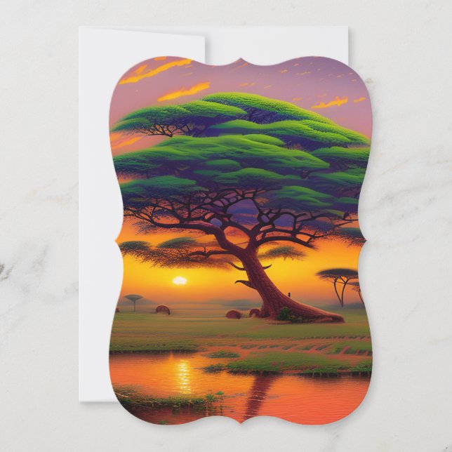 The Beauty of African Landscape Card (Front)
