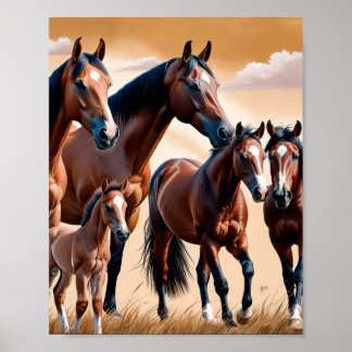 The beauty of American horses Poster