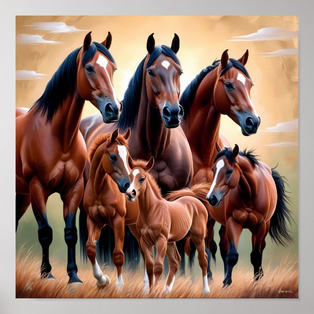 The beauty of American horses Poster (Front)