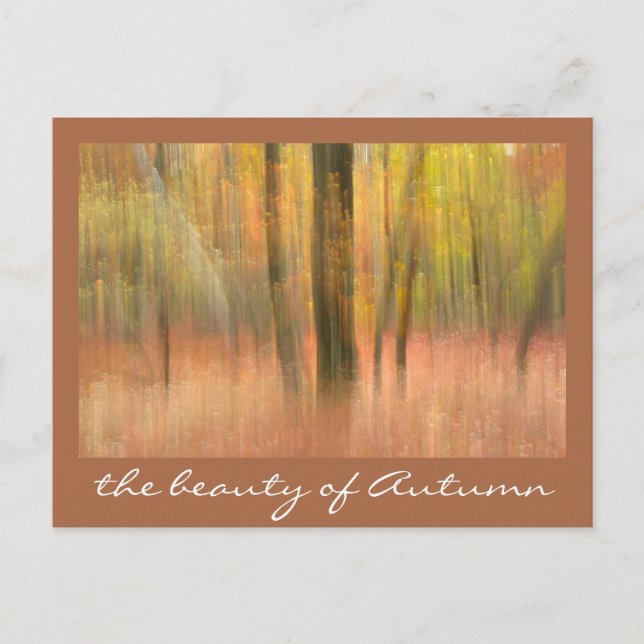the beauty of Autumn Postcard (Front)