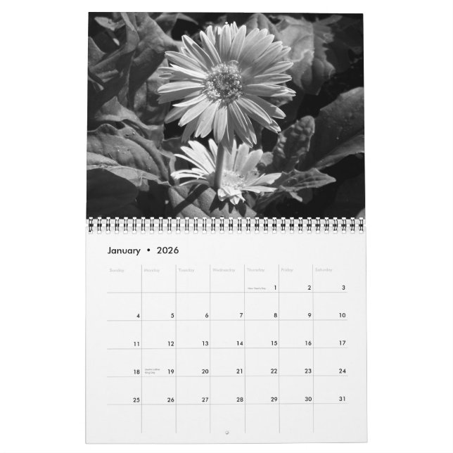The Beauty of Black & White Calendar (Jan 2026)