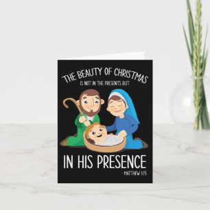 The Beauty Of Christmas Nativity Family Season Card