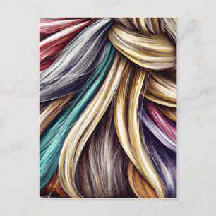 The beauty of different hairstyles in women is a r postcard