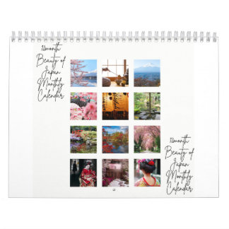 The Beauty of Japan 12 month Calendar 2025