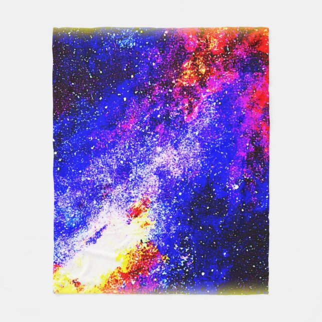 The Beauty of Nebulas and Galaxies. Buy Now Fleece Blanket (Front)