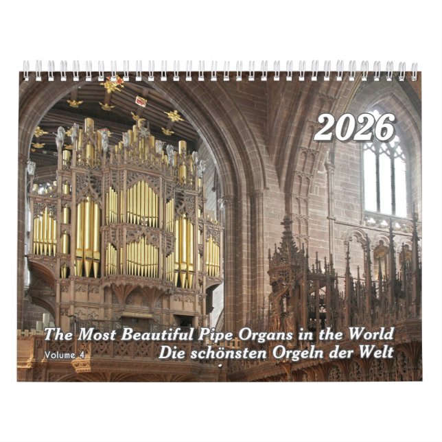 The Beauty of Pipe Organs 2026 – An Organ Calendar (Cover)