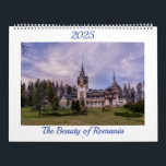 The Beauty of Romania -  Large Calendar<br><div class="desc">The Beauty of Romania -  Large Calendar,  two pages,  landscapes from Romania,  Peles Castle,  Bran Castle,  Parliament,  Pelisor Castle,  Monastery of Sinaia,  Brasov,  Rasnov Fortress</div>