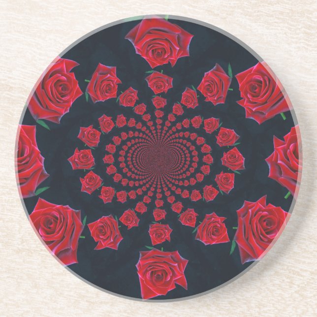 The Beauty of Roses: Floral Fantasy  Coaster (Front)