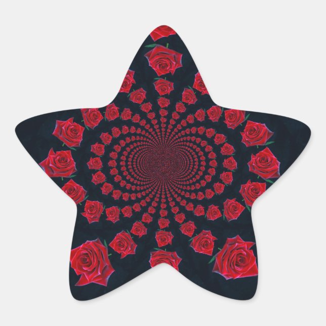 The Beauty of Roses: Floral Fantasy  Star Sticker (Front)