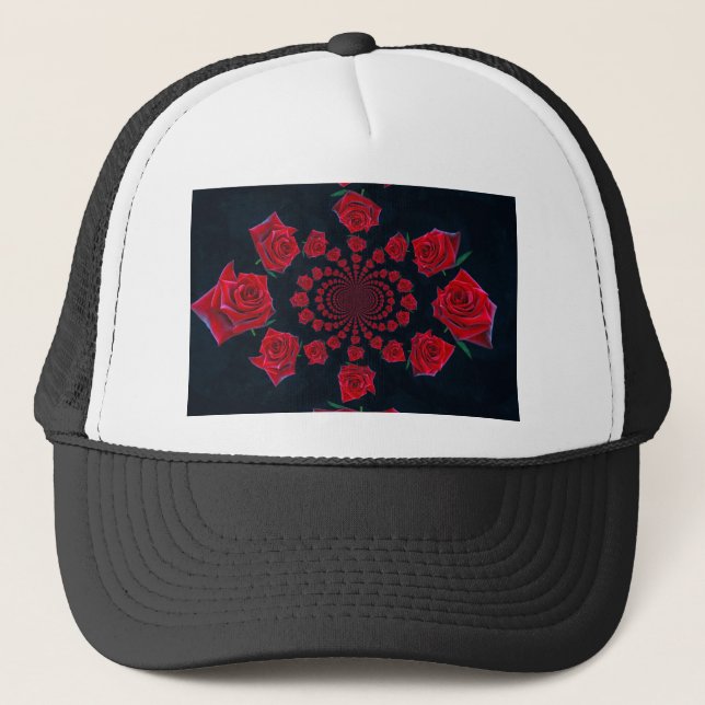 The Beauty of Roses: Floral Fantasy  Trucker Hat (Front)