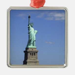 The beauty of the famous Statue of Liberty on Metal Ornament