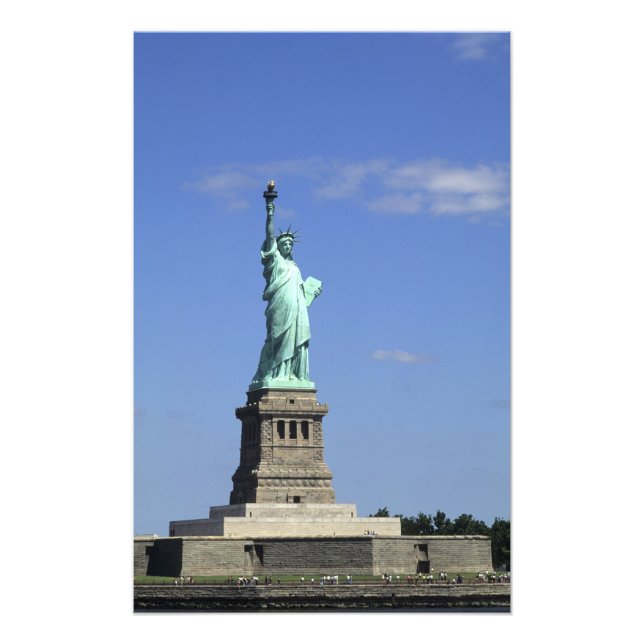 The beauty of the famous Statue of Liberty on Photo Print (Front)