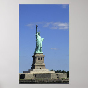 The beauty of the famous Statue of Liberty on Poster