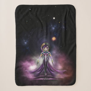 The Beauty Of Trilia Fractal Art Portrait Sherpa Blanket