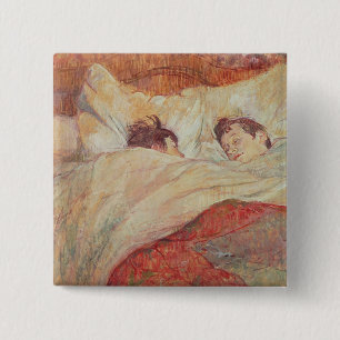 The Bed, c.1892-95 15 Cm Square Badge