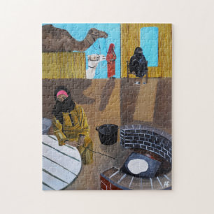 The Bedouin Women Painting by Alfred Fox Jigsaw Puzzle