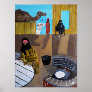 The Bedouin Women Painting by Alfred Fox Poster