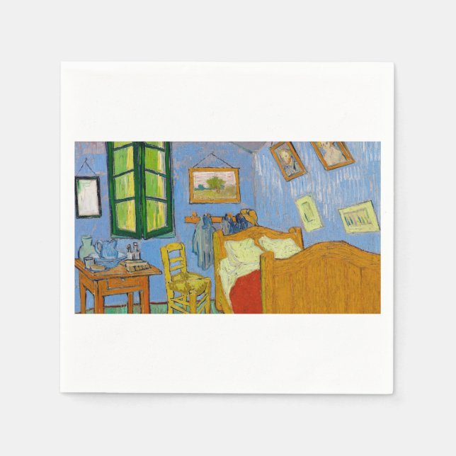 The Bedroom by Vincent van Gogh Napkin (Front)
