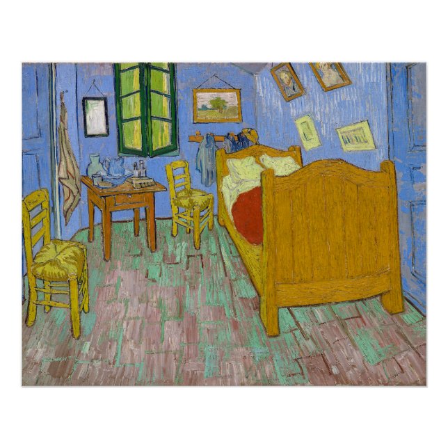 The Bedroom by Vincent Van Gogh Poster (Front)