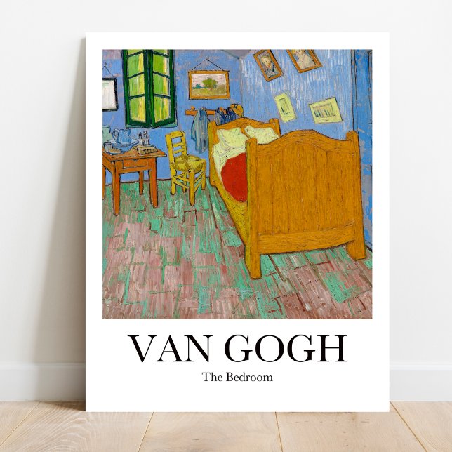 The Bedroom by Vincent van Gogh Poster (Own Van Gogh's Sanctuary: "The Bedroom" Poster. Vivid colors, museum-quality! )