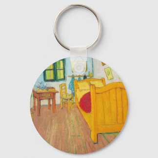 The bedroom in Arles. Saint-Remy by van Gogh Key Ring