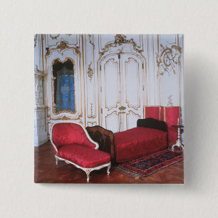 The Bedroom of Elizabeth of Bavaria 15 Cm Square Badge