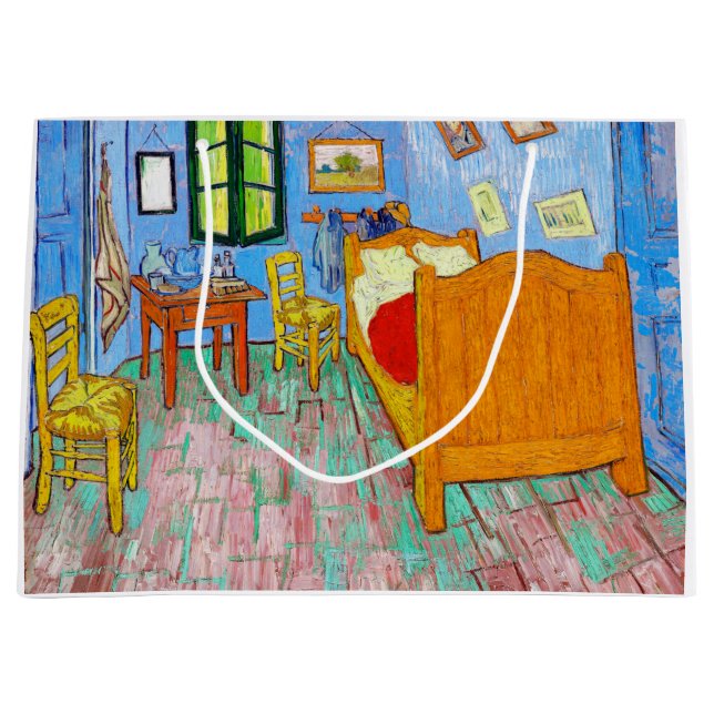 The Bedroom, Van Gogh Large Gift Bag (Front)