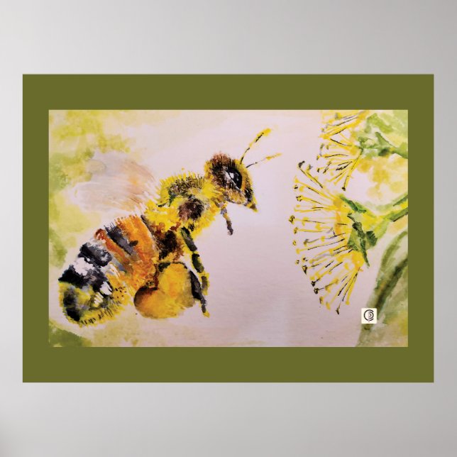 the bee and the flower poster (Front)