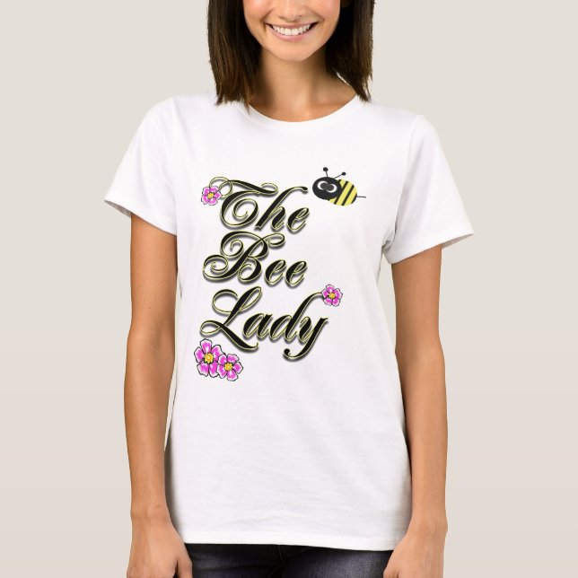 the bee lady large print T-Shirt (Front)