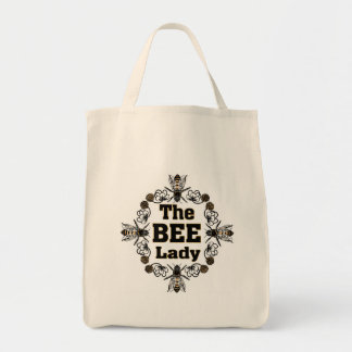 the bee lady tote bag