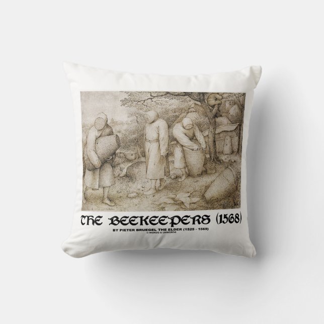 The Beekeepers (1568) Pieter Bruegel The Elder Cushion (Front)