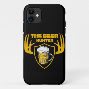 THE BEER HUNTER funny beer lover quote gift iPhone 11 Case