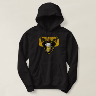 THE BEER HUNTER funny beer lover quote gift Hoodie