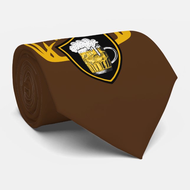 THE BEER HUNTER funny beer lover quote gift        Tie (Rolled)